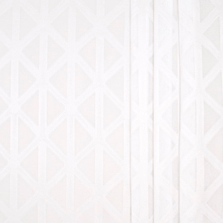 Crossover Snow by Carole Designer Fabric Sheer Marvel 100% Polyester TURKEY N/A </p><p>Repeat: 7 1/2" V, 7 5/8" H 126" - Swanky Fabrics -