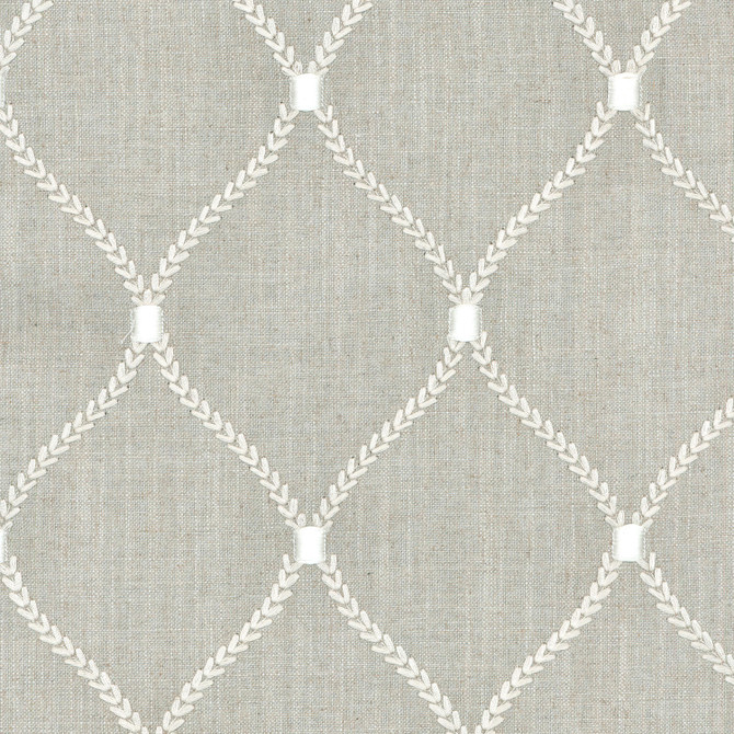 Deane Embroidery Flint 700093 by Williamsburg Designer Fabric - 70%Rayon 30%Linen Embroid:100%Rayon India 39000 Horizontal: 6.25 and Vertical: 4.25 54 - Swanky Fabrics -