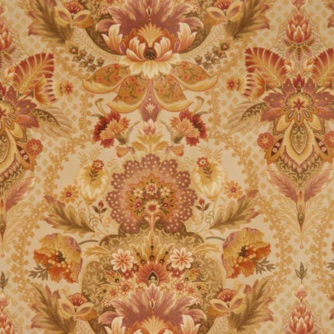 1528Cb Almond by RM CoCo Designer Fabric Lavender Antiqua 100% Cotton See Sample 0 Horizontal: 27 and Vertical: 13.5 54 - Swanky Fabrics -