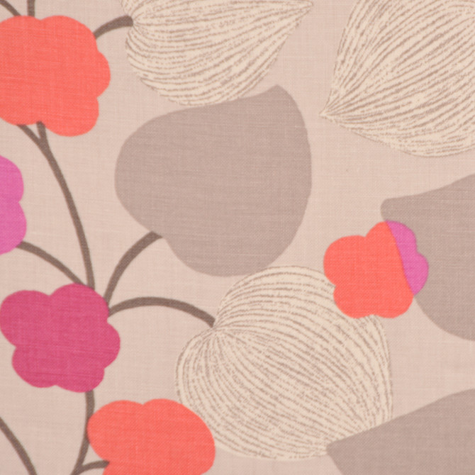 A0387 Platinum by RM CoCo Designer Fabric Coventry Blossom 100% LINEN 15000 Horizontal: 27 and Vertical: 25.25 54 - Swanky Fabrics -