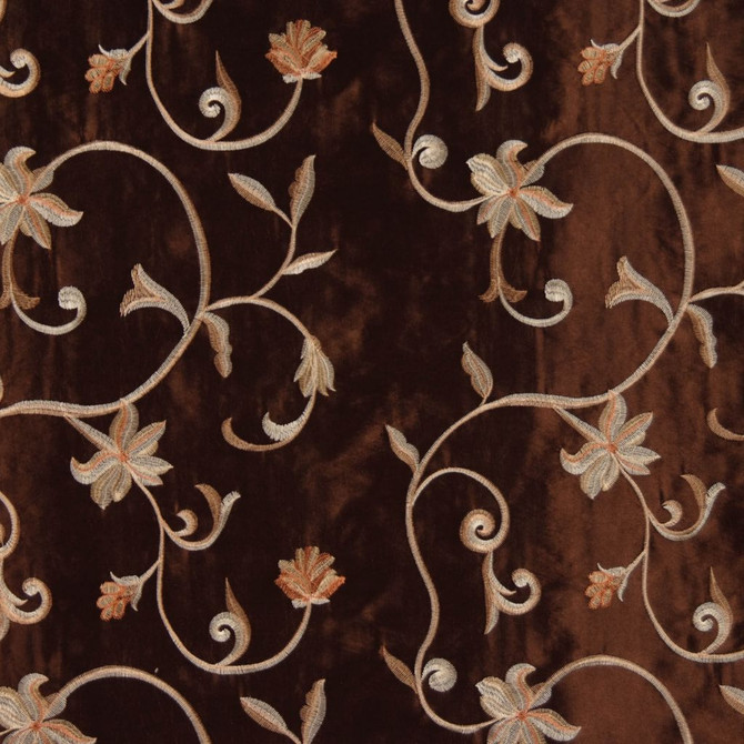 Lithium Chocolate by RM CoCo Designer Fabric Primary Element 55% Polyester 45% Nylon See Sample 0 Horizontal: 13.75 and Vertical: 14.5 59 - Swanky Fabrics -