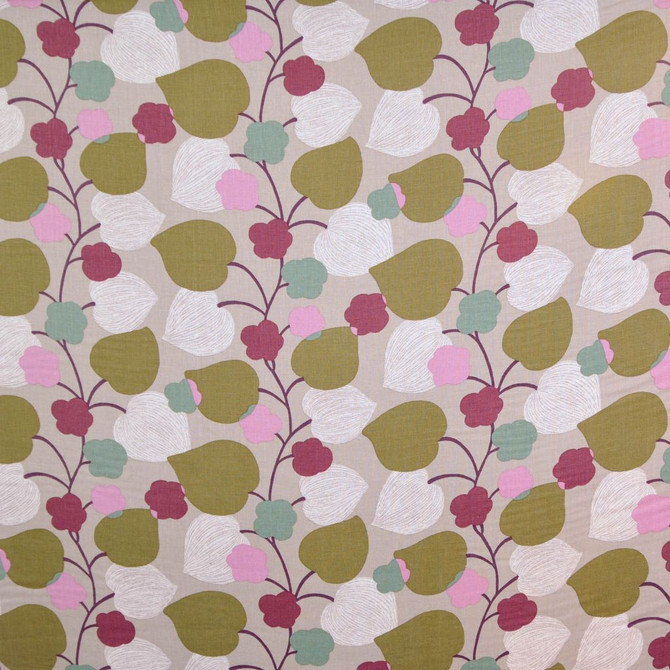 A0387 Fern by RM CoCo Designer Fabric Coventry Blossom 100% Linen See Sample 0 Horizontal: 27 and Vertical: 25.25 54 - Swanky Fabrics -