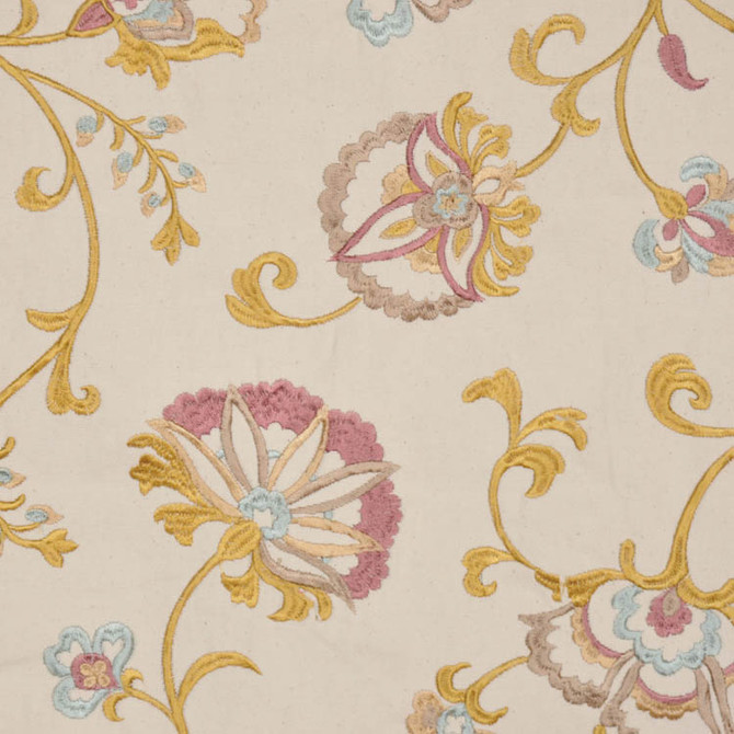 Carlin Lavender by RM CoCo Designer Fabric Stand Up 100% Rayon Emb: 100% Cotton 7000 Horizontal: 13.25 and Vertical: 15 53 - Swanky Fabrics -