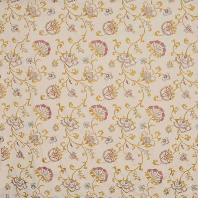 Carlin Lavender by RM CoCo Designer Fabric Stand Up 100% Rayon Embroidery 100% Cotton Base See Sample 0 Horizontal: 13.25 and Vertical: 15 53 - Swanky Fabrics -