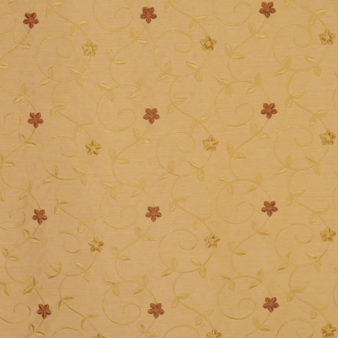Heirloom Cinnamon by RM CoCo Designer Fabric Chinatown 100% Polyester See Sample 0 Horizontal: 7.38 and Vertical: 6.375 54 - Swanky Fabrics -