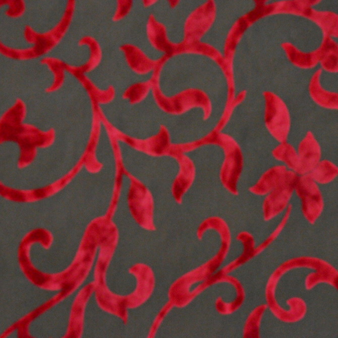 Lassie Burgundy by RM CoCo Designer Fabric Prime Time 100% Polyester Horizontal: 27 and Vertical: 25 55 - Swanky Fabrics -