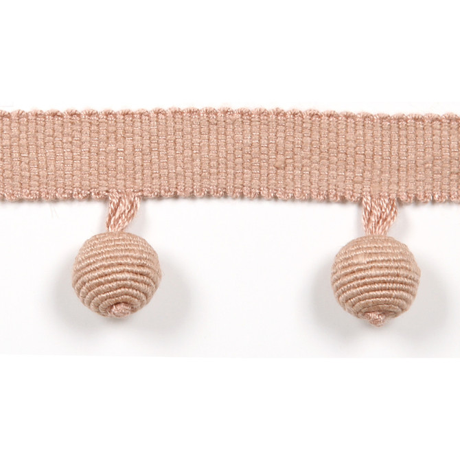 Le Lin Beaded Fringe Nude by Europatex Designer Fabric Le Lin Collection 63% Linen, 37% Rayon China Horizontal: N/A and Vertical: N/A 1.46" - Swanky Fabrics -