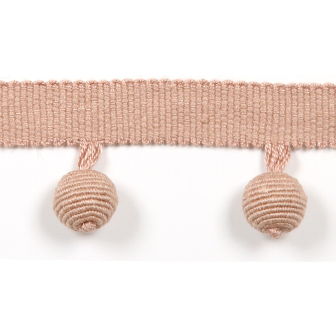 Le Lin Beaded Fringe - Nude by Europatex Designer Fabric Le Lin Collection 63% Linen / 37% Rayon China See Sample Horizontal: N/A and Vertical: N/A 1.46 inches  - Swanky Fabrics -