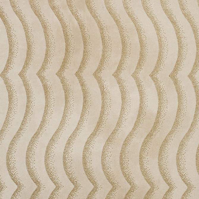 Tariffa Gold by Europatex Designer Fabric A Social Affair 100% Polyester 2.5" H, 26" V 110.00 inches - Swanky Fabrics -