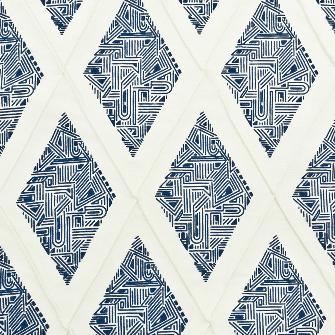 Denton 3 Indigo by Aoc Designer Fabric COLOR MY WINDOW BLUE/NAVY 80%SVI 20%POL INDIA Horizontal: 3.125 and Vertical: 5.875 54 in - Swanky Fabrics -
