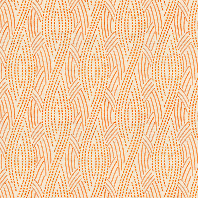 Eclair 3 Paprika by Stout Designer Fabric RAINBOW LIBRARY TILE/SORBET 60%LIN 40%COT %BEMB INDIA Horizontal: 12.75 and Vertical: 15.75 51 in - Swanky Fabrics -