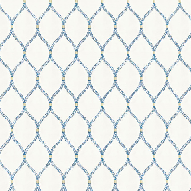 Fathom 2 Bluebird by Stout Designer Fabric COLOR MY WINDOW BLUE/NAVY 80%SVI 20%POL %REMB INDIA Horizontal: 3.75 and Vertical: 7.5 51 in - Swanky Fabrics -