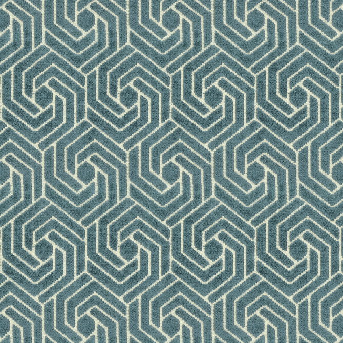 Offri 4 Teal by Stout Designer Fabric RAINBOW LIBRARY SPRAY/SHORELINE 61%SVI 24%POL 15%COT INDIA WYZENBEEK 50 000 DOUBLE RUB WEAR TEST (HEAVY DUTY) Horizontal: 3.125 and Vertical: 5.875 54 in - Swanky Fabrics -