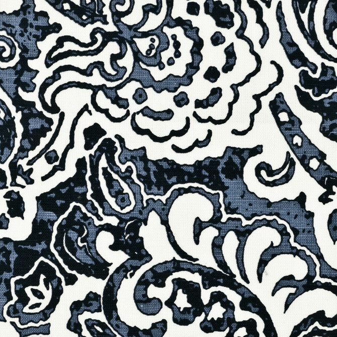 Scorpio 1 Indigo by Aoc Designer Fabric COMFORTABLE LIVING BREEZE/INDIGO 52%COT 48%LIN INDIA WYZENBEEK 30 000 DOUBLE RUB WEAR TEST (HEAVY DUTY) CATB 117-2013 Horizontal: 13.750 and Vertical: 17.625 53 in - Swanky Fabrics -