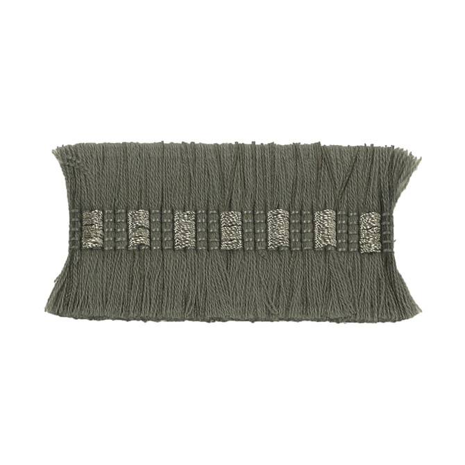 Boho 4 Grey by Stout Designer Trim METROPOLITAN TRIM 62%ACR 33%POL 5%SVI CHINA Horizontal: 0.5 and Vertical: 0 1.75 in - Swanky Fabrics -