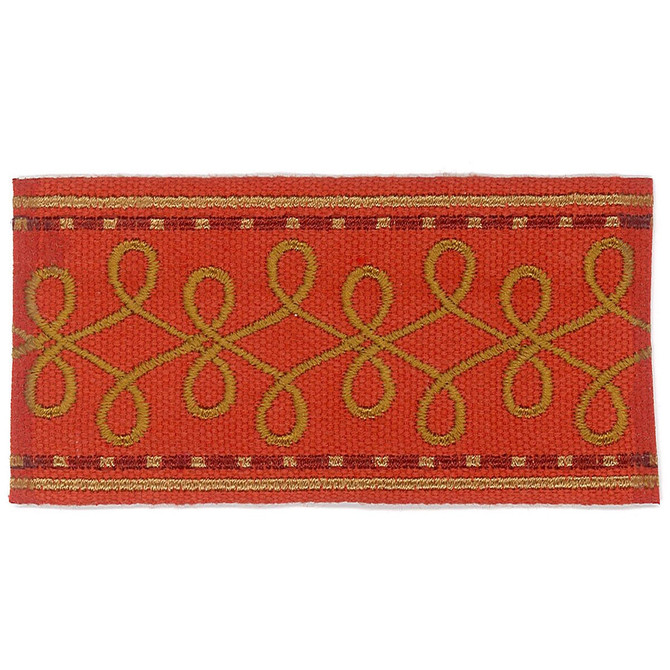 Katherine 3 Persimmon by Stout Trim Stout Trim Katherine 3 PersimmonTrim ACCENTS TAPES & BORDERS 100%SVI CHINA </p><p>Repeat: H: 1.000, V: 0.000 2 in - Fabric Carolina -