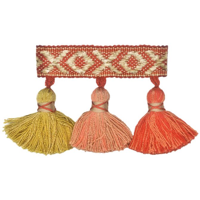 Purcell 7 Coral by Stout Trim Stout Trim Purcell 7 CoralTrim TREND ALERT TRIM 52%SVI 42%COT 6%POL CHINA </p><p>Repeat: H: 3.500, V: 0.000 2.25 in - Fabric Carolina -