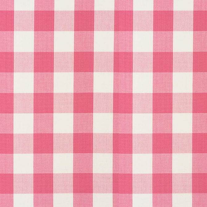 Camden Cotton Check Magenta 77321 by Schumacher Designer Fabric Revisit Of Popular Patterns 3.0" - Swanky Fabrics -