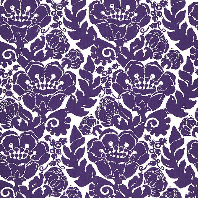 Louis Nui Print Violet 174723 by Schumacher Fabric Schumacher Fabric Louis Nui Print Violet 174723Fabric ACRYLIC TWILL 100% INDONESIA </p><p>Repeat: H: HORZ. 13 1/2" (34CM) , V: VERT. 18" (46CM) 54 - Fabric Carolina -