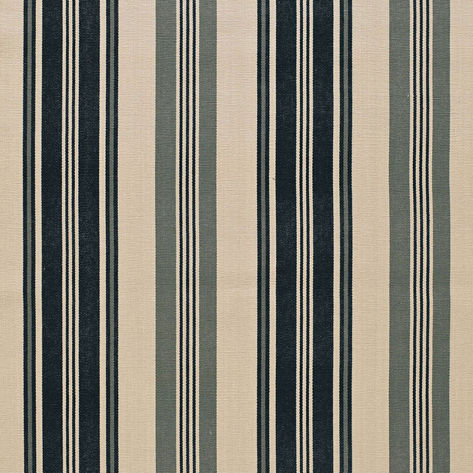 Fjord Stripe Ebony 67481 by Schumacher Designer Fabric AU NATUREL 2 COTTON 100% INDIA MARTINDALE 12,000 </p><p>Repeat: Horizontal: 13 1/8" (33CM) and Vertical: 52.75 - Swanky Fabrics -