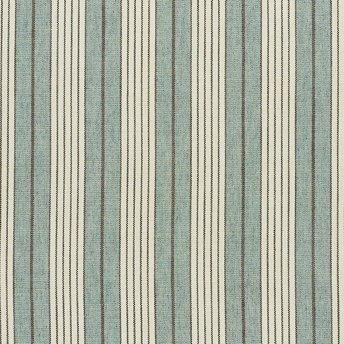 Horst Stripe Sky 72603 by Schumacher Designer Fabric VOGUE LIVING VISCOSE 45% COTTON 23% ITALY MARTINDALE 35,000 </p><p>Repeat: Horizontal: 4 1/4" (11CM) and Vertical: 55 - Swanky Fabrics -
