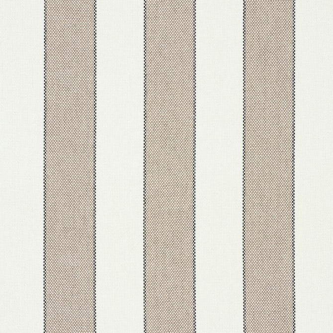 Blumont Stripe Indoor/Outdoor Stone 79051 by Schumacher Designer Fabric Indoor/Outdoor: Prints & Wovens 1.88" - Swanky Fabrics -