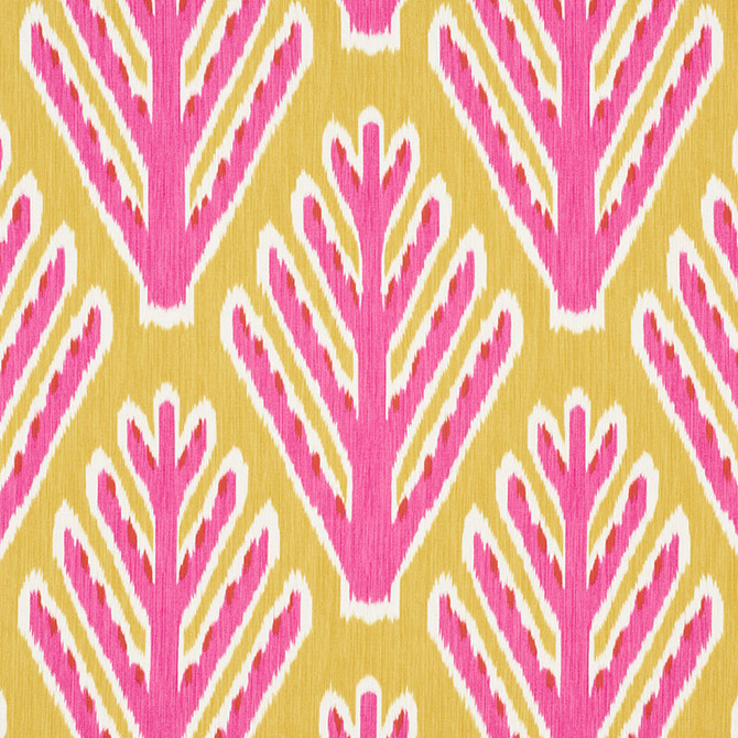 Bodhi Tree Yellow & Pink 178560 by Schumacher Fabric Schumacher Fabric Bodhi Tree Yellow & Pink 178560Fabric COTTON 100% ITALY </p><p>Repeat: H: HORZ. 13 1/2" (34CM) , V: VERT. 19" (48CM) 54 - Fabric Carolina -