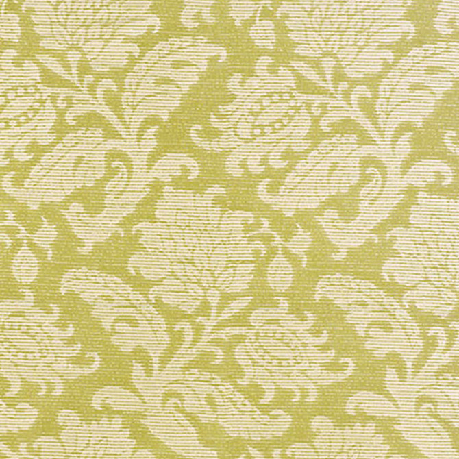 Montego Damask Kiwi 62781 by Schumacher Designer Fabric CLASSIC WOVENS See Sample INDIA LIGHT DUTY </p><p>Repeat: Horizontal: 13 7/8" (35CM) and Vertical: 26" (66CM) 55 1/2" WIDE (141CM) - Swanky Fabrics -