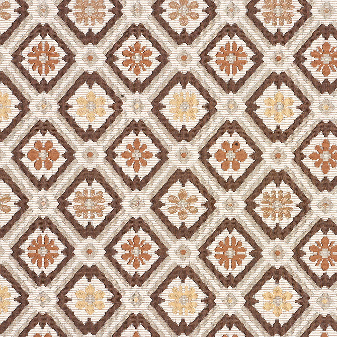 Savonnerie Tapestry Brown 62494 by Schumacher Fabric Schumacher Fabric Savonnerie Tapestry Brown 62494Fabric COTTON 94% FRANCE </p><p>Repeat: H: HORZ. 5 7/8" (15CM), V: VERT. 6 1/4" (16CM) 59 - Fabric Carolina -