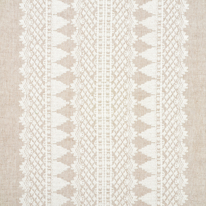 Wentworth Embroidery Natural 75472 by Schumacher Fabric Schumacher Fabric Wentworth Embroidery Natural 75472Fabric LINEN 50% INDIA </p><p>Repeat: H: HORZ. 25 5/8" (65CM) , V: VERT. 2 1/8" (5CM) 55 - Fabric Carolina -