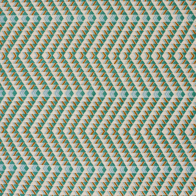 Amates Hand Woven Brocade Duck Egg 79224 by Schumacher Designer Fabric A RUM FELLOW BROCADES See Sample GUATEMALA LIGHT DURABILITY </p><p>Repeat: Horizontal: 1" (3CM) and Vertical: 7 1/2" (19CM) 19" (48CM) - Swanky Fabrics -