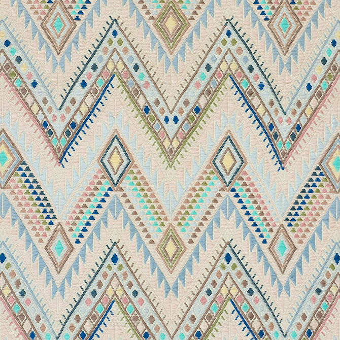 Coyolate Hand Woven Brocade Arctic 79242 by Schumacher Designer Fabric A RUM FELLOW BROCADES COTTON 100% GUATEMALA </p><p>Repeat: Horizontal: 6" (15CM) and Vertical: 12 1/4" (31CM) 19 - Swanky Fabrics -