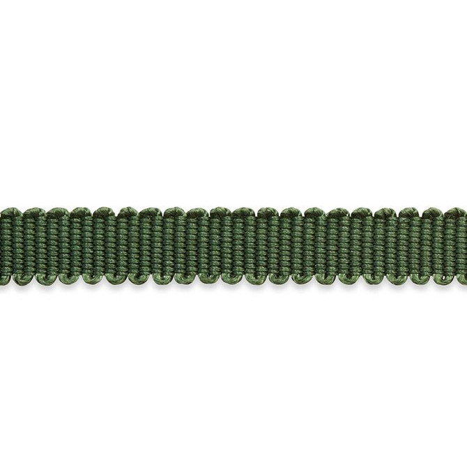 Pierre Silk Gimp Extra Narrow Emerald 74634 by Schumacher Designer Trim Perfect Basics: Trims - Swanky Fabrics -