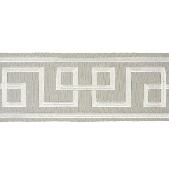 Octavius Tape Grey 66167 by Schumacher Designer Trim Statement Trims 15.0" - Swanky Fabrics -