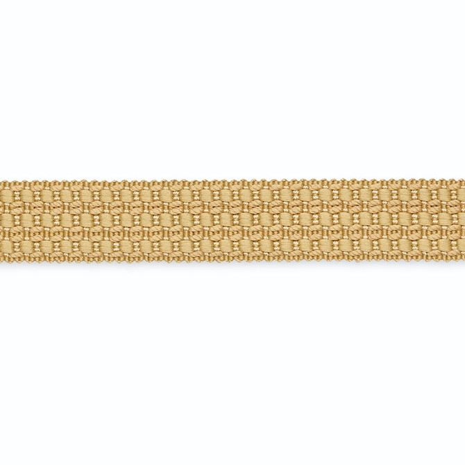Hameau Three-Row Braid Antelope B102-2 by Schumacher Designer Trim SCHUMACHER TRIM PROGRAM SILK 100% UNITED STATES OF AMERICA </p><p>Repeat: Horizontal: and Vertical: 1 - Swanky Fabrics -