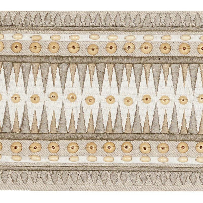 Tahiti Tape Sea Oyster 69311 by Schumacher Designer Trim Mary Mcdonald - Swanky Fabrics -