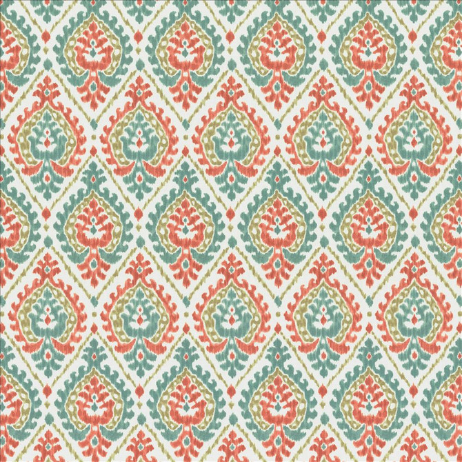 Alluring Coral by Kasmir Designer Fabric 1468 100% Cotton
 SPAIN 30,000 Wyzenbeek Double Rubs </p><p>Repeat: Horizontal: 6 6/8 inches and Vertical: 13 4/8 inches 54 - Swanky Fabrics -