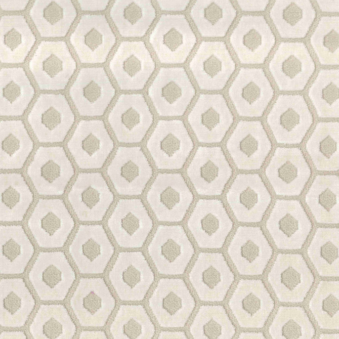Bryce Vanilla by Norbar Designer Fabric RITZ 88% VISCOSE 12% POLYESTER INDIA 1 3/4"V 2 1/2"H 56" - Swanky Fabrics -