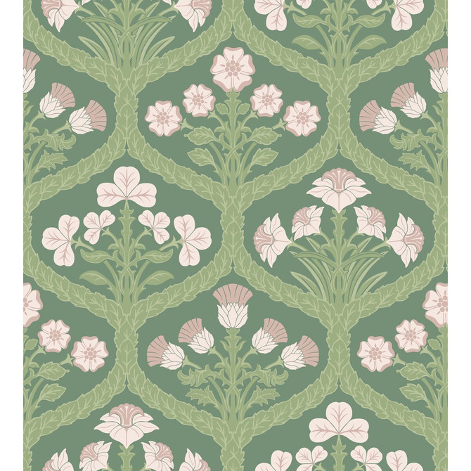 Floral Kingdom Bslip/Leaf by Cole & Son Designer Wallcovering COLE & SON PEARWOOD PAPER - 100% United Kingdom Horizontal: 27 and Vertical: 29.9 27 - Swanky Fabrics -