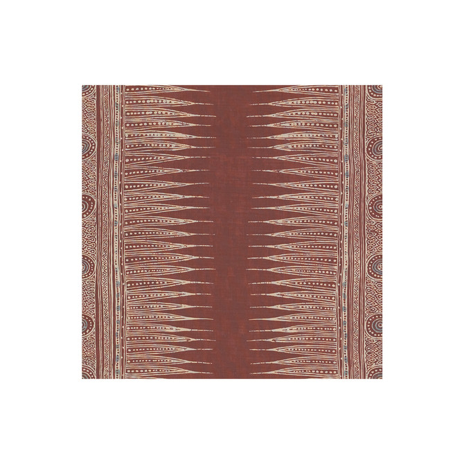 Indian Zag Paprika by Lee Jofa Designer Fabric SUZANNE RHEINSTEIN *HOLLYHOCK II LINEN - 60%;COTTON - 20%;MODAL - 20% Thailand MEDIUM Horizontal: 27 and Vertical: 27 54 - Swanky Fabrics -