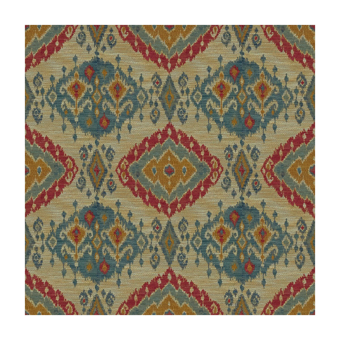 Bosham Lake/Red by Lee Jofa Designer Fabric AERIN COLLECTION 2 VISCOSE - 58%;LINEN - 25%;COTTON - 17% Belgium MEDIUM Horizontal: 13.75 and Vertical: 13.5 54.25 - Swanky Fabrics -