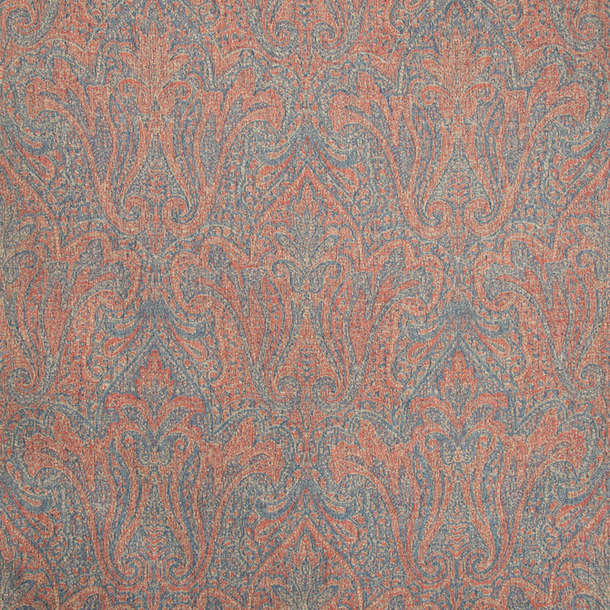 Toccoa Paisley Ruby/Blue by Lee Jofa Designer Fabric LODGE II WEAVES AND EMBROIDERIES WOOL - 66%;COTTON - 34% Turkey - Horizontal: 23.86 and Vertical: 56.89 47.72 - Swanky Fabrics -