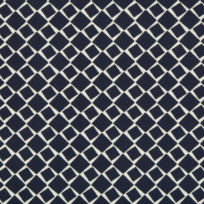 Diamondedge Navy by Kravet Design Designer Fabric KATE SPADE AMUSEMENTS COTTON - 85%;POLYESTER - 15% Turkey MEDIUM Horizontal: 2.36 and Vertical: 2.36 54 - Swanky Fabrics -