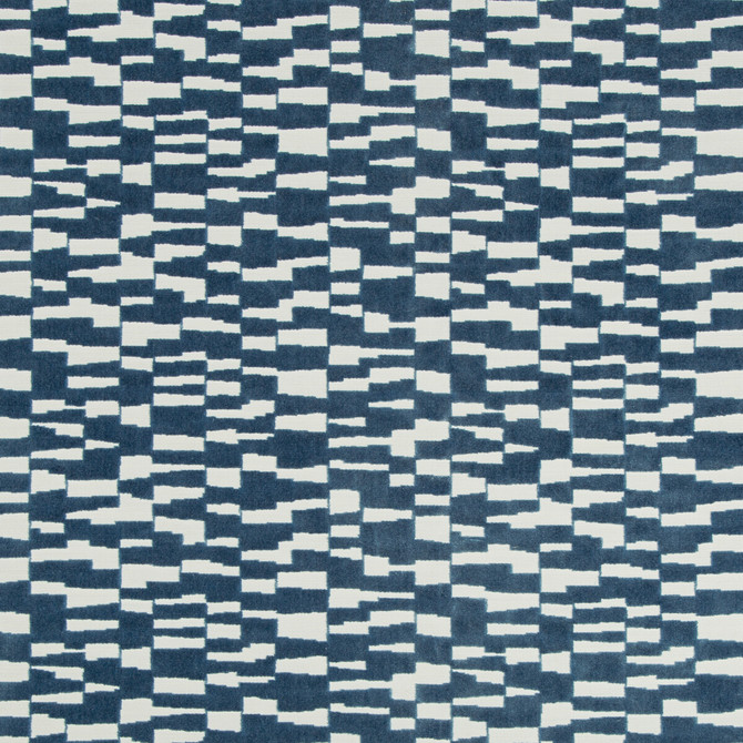 Mod Velvet Marine by Kravet Basics Designer Fabric BERMUDA POLYESTER - 68%;VISCOSE - 32% India HEAVY Horizontal: 13.5 and Vertical: 7.75 54 - Swanky Fabrics -