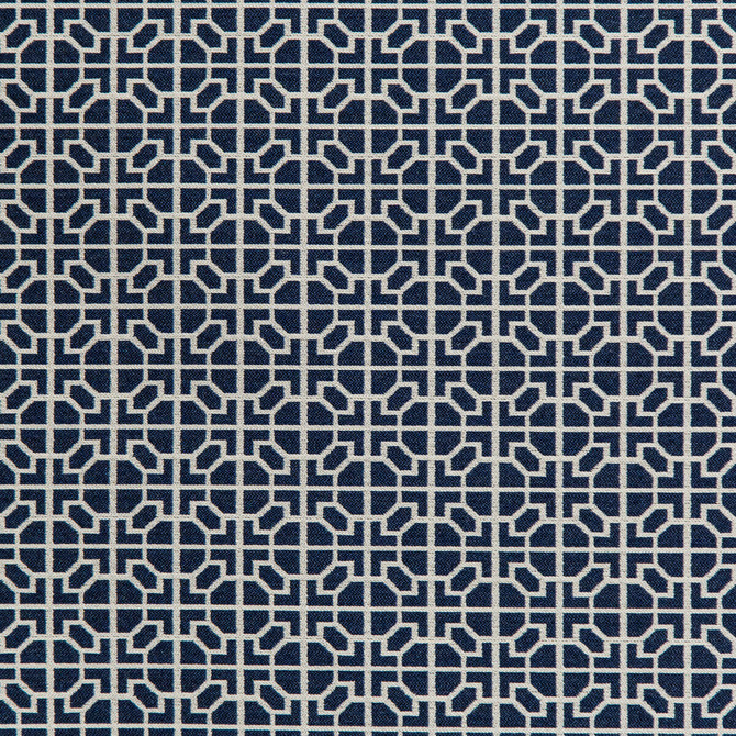 Raia Navy by Kravet Design Designer Fabric INDOOR / OUTDOOR ACRYLIC - 66%;POLYESTER - 34% China HEAVY Horizontal: 2 and Vertical: 2 54 - Swanky Fabrics -