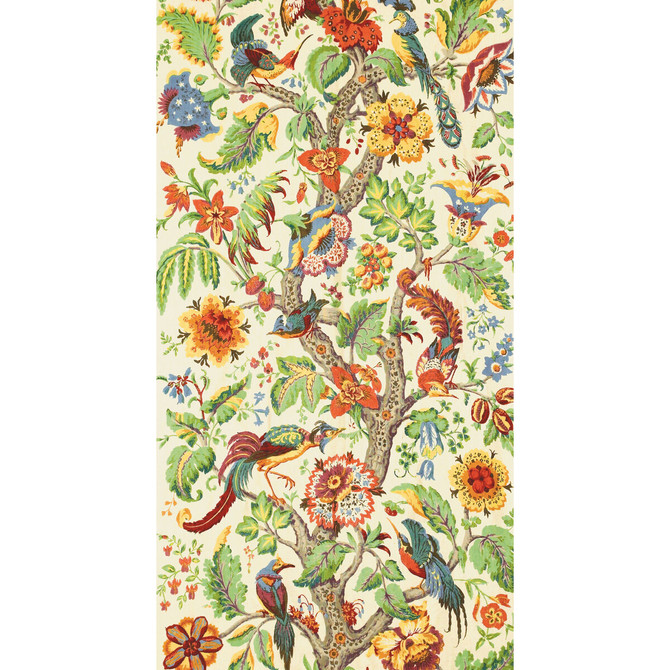 Tree Of Life Multi by Lee Jofa Designer Fabric LINEN - 100% Thailand LIGHT Horizontal: 0 and Vertical: 100 50 - Swanky Fabrics -