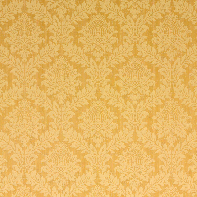 Lydford Damask Gilt by G P & J Baker Designer Fabric SIMPLY DAMASK COTTON - 100% Italy - Horizontal: 13.79 and Vertical: 16.154 53.978 - Swanky Fabrics -