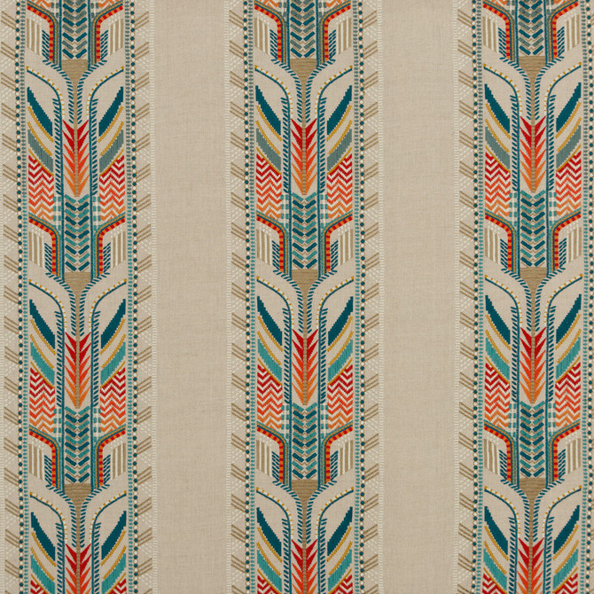 Trebizond Teal by G P & J Baker Designer Fabric EAST TO WEST LINEN - 100% India Horizontal: 16.548 and Vertical: 15.366 49.644 - Swanky Fabrics -