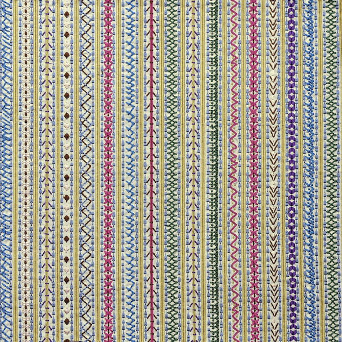 Capri Yellow/Multi by Lee Jofa Designer Fabric BLITHFIELD COTTON - 100% India Horizontal: 24.6 and Vertical: 1.4 52 - Swanky Fabrics -