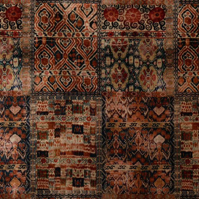 Rio Sienna by G P & J Baker Designer Fabric SIGNATURE VELVETS VISCOSE - 55%;COTTON - 45% Italy HEAVY Horizontal: 26.792 and Vertical: 36.248 53.584 - Swanky Fabrics -